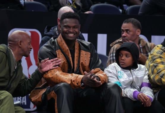 Zion Williamson sits down.