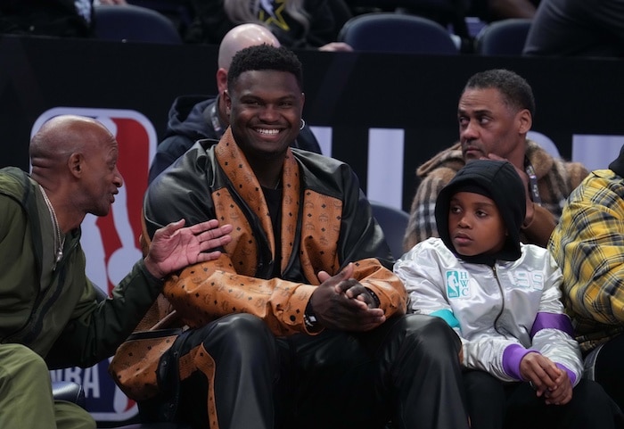 Zion Williamson sits down.