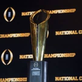 College Football Playoff trophy