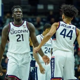 Connecticut Huskies forward Adama Sanogo Andre Jackson Jr.