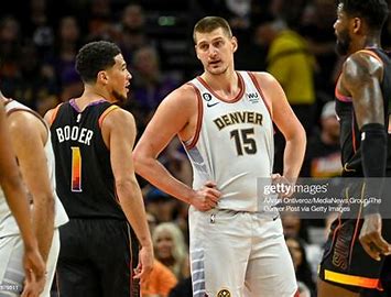 Devin Booker and Nikola Jokic