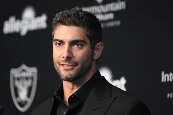 Las Vegas Raiders quarterback Jimmy Garoppolo