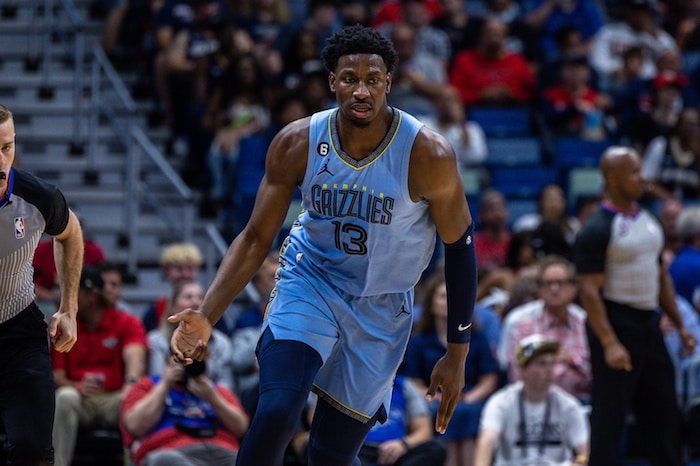 Memphis Grizzlies forward Jaren Jackson Jr. runs.