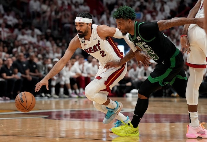 Miami Heat guard Gabe Vincent