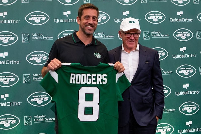 NFL: New York Jets-Aaron Rodgers Press Conference