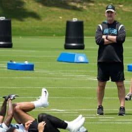Panthers first year head coach Frank Reich (1)
