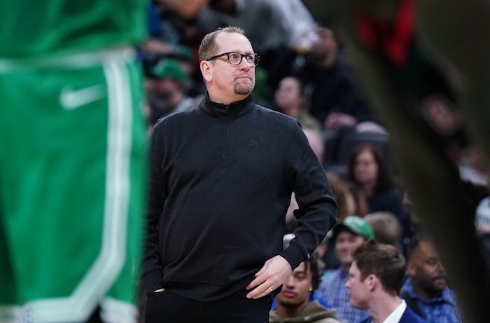 oronto Raptors head coach Nick Nurse