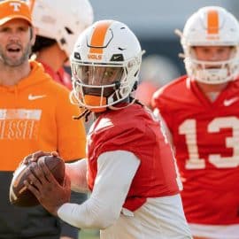 WATCH: Joe Milton's 80 Yard Throw Goes Viral At Tennessee Football Practice