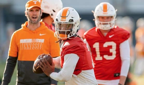 WATCH: Joe Milton's 80 Yard Throw Goes Viral At Tennessee Football Practice