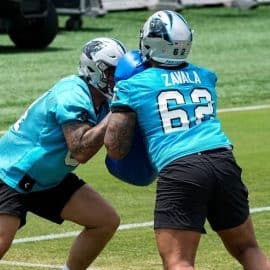 carolina panthers OL during rookie minicamp (1)