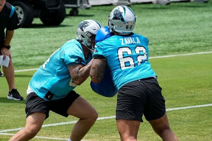 carolina panthers OL during rookie minicamp (1)
