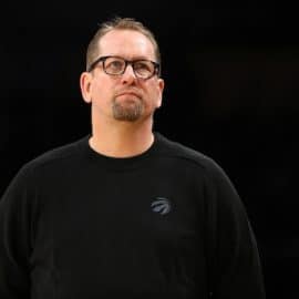 Toronto Raptors head coach Nick Nurse