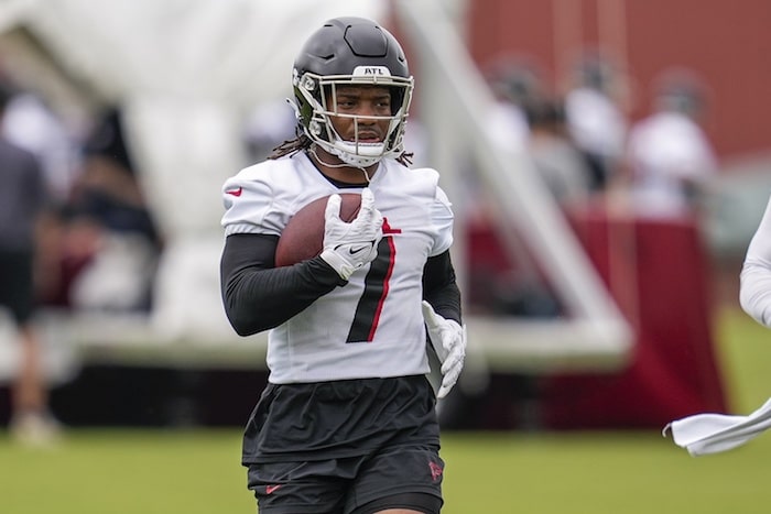 Atlanta Falcons running back Bijan Robinson