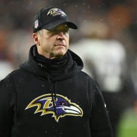 Baltimore Ravens head coach John Harbaugh