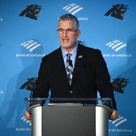 Carolina Panthers head coach Frank Reich