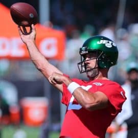 New York Jets quarterback Aaron Rodgers
