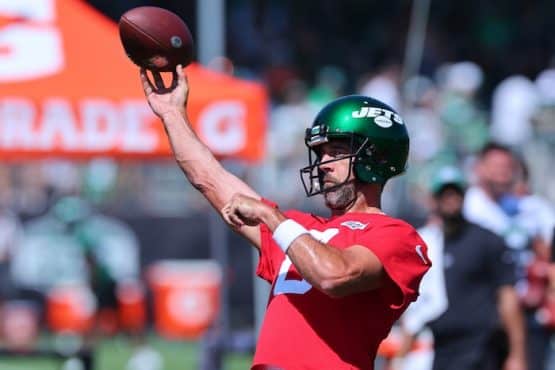 New York Jets quarterback Aaron Rodgers
