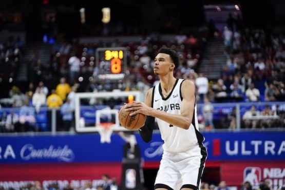 San Antonio Spurs forward Victor Wembanyama
