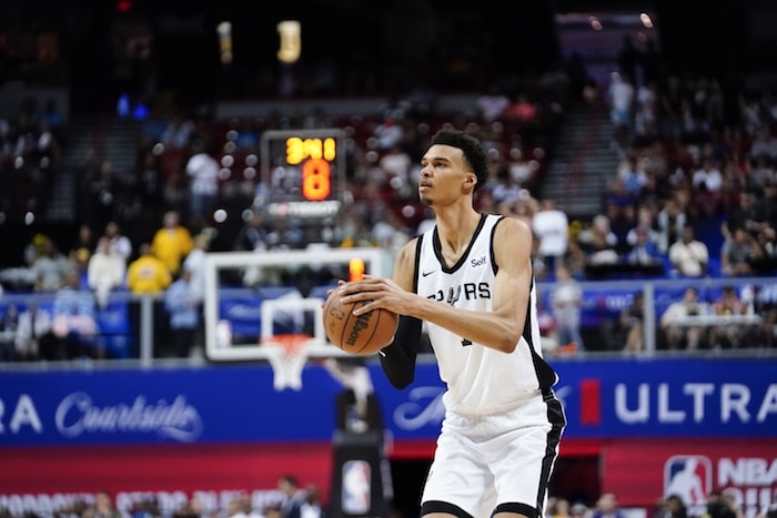 San Antonio Spurs forward Victor Wembanyama