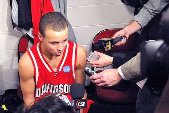 Stephen Curry in "Stephen Curry: Underrated," premiering July 21, 2023 on Apple TV+.