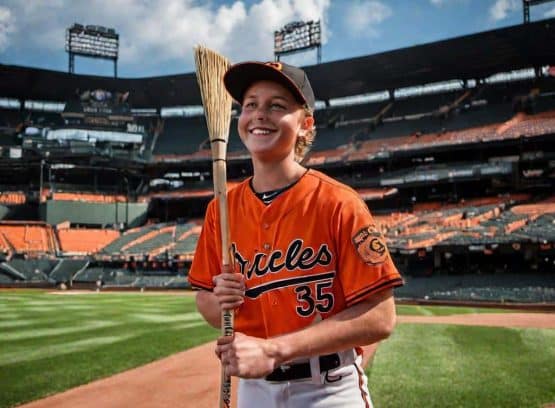 AI Orioles Adley Rutschman as child