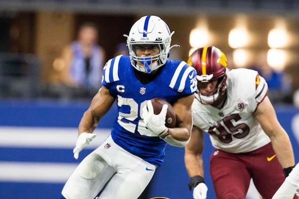 Indianapolis Colts running back Jonathan Taylor