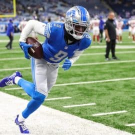 Lions wide receiver Jameson Williams