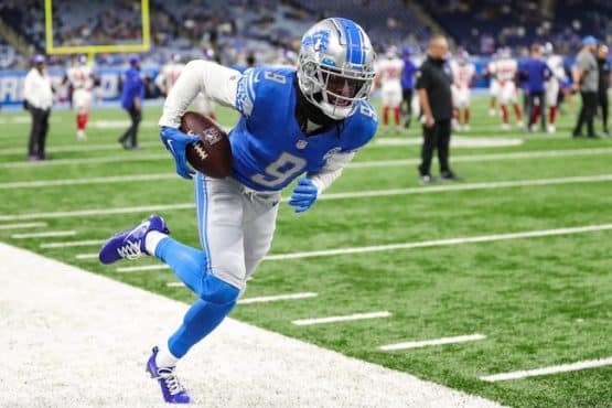 Lions wide receiver Jameson Williams