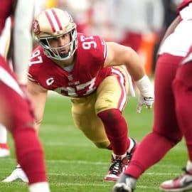 San Francisco 49ers defensive end Nick Bosa