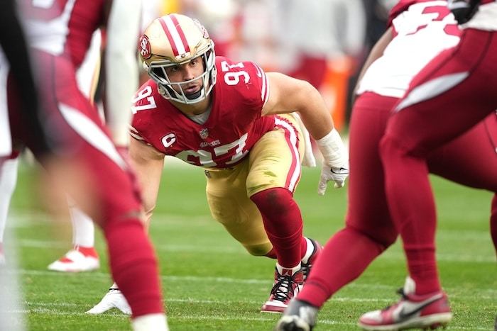 San Francisco 49ers defensive end Nick Bosa
