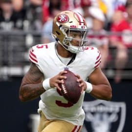 San Francisco 49ers quarterback Trey Lance
