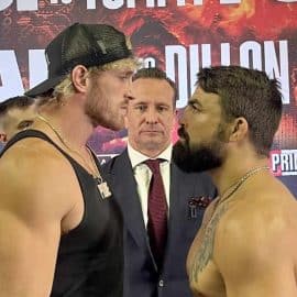 WWE Star Logal Paul Throws Cake At Dillon Danis Press Conference