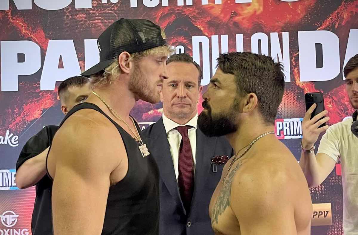 WWE Star Logal Paul Throws Cake At Dillon Danis Press Conference