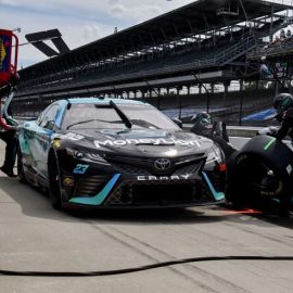 bubba wallace pit stop at indy road course (1)