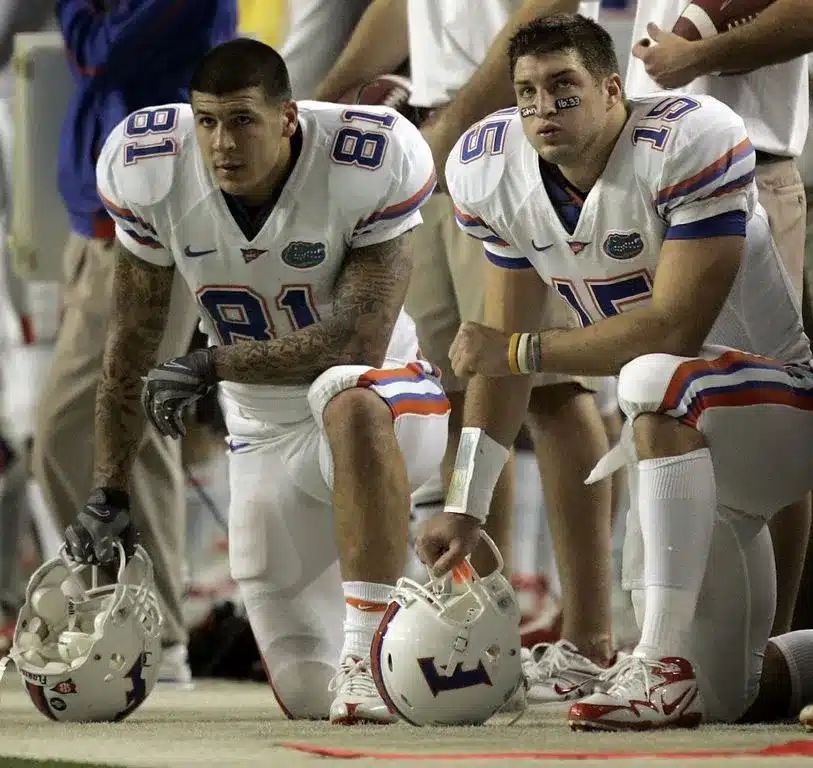 tim tebow aaron hernandez