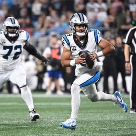 Carolina Panthers quarterback Bryce Young