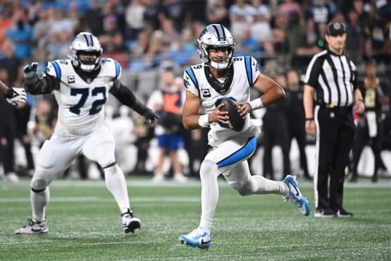 Carolina Panthers quarterback Bryce Young