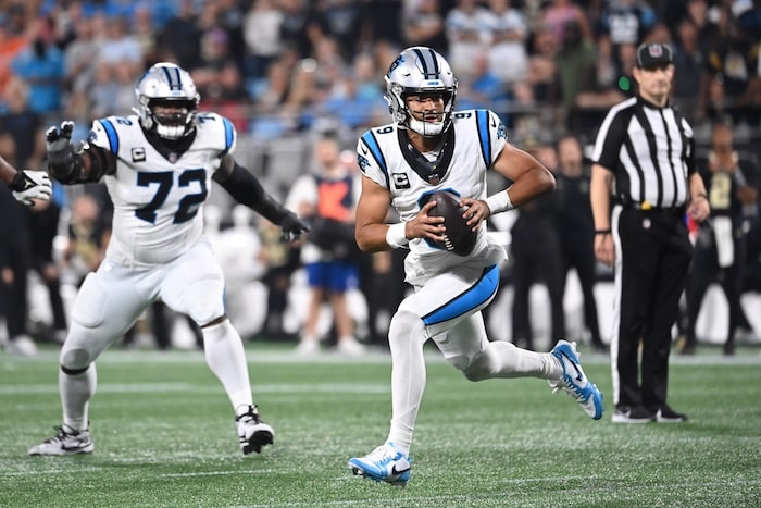 Carolina Panthers quarterback Bryce Young
