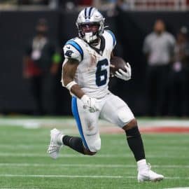 Carolina Panthers running back Miles Sanders