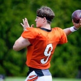 Cincinnati Bengals quarterback Joe Burrow returned to practice