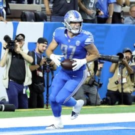 Detroit Lions tight end Sam LaPorta