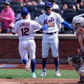 Francisco Lindor, Brandon Nimmo, New York Mets.