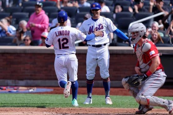 Francisco Lindor, Brandon Nimmo, New York Mets.