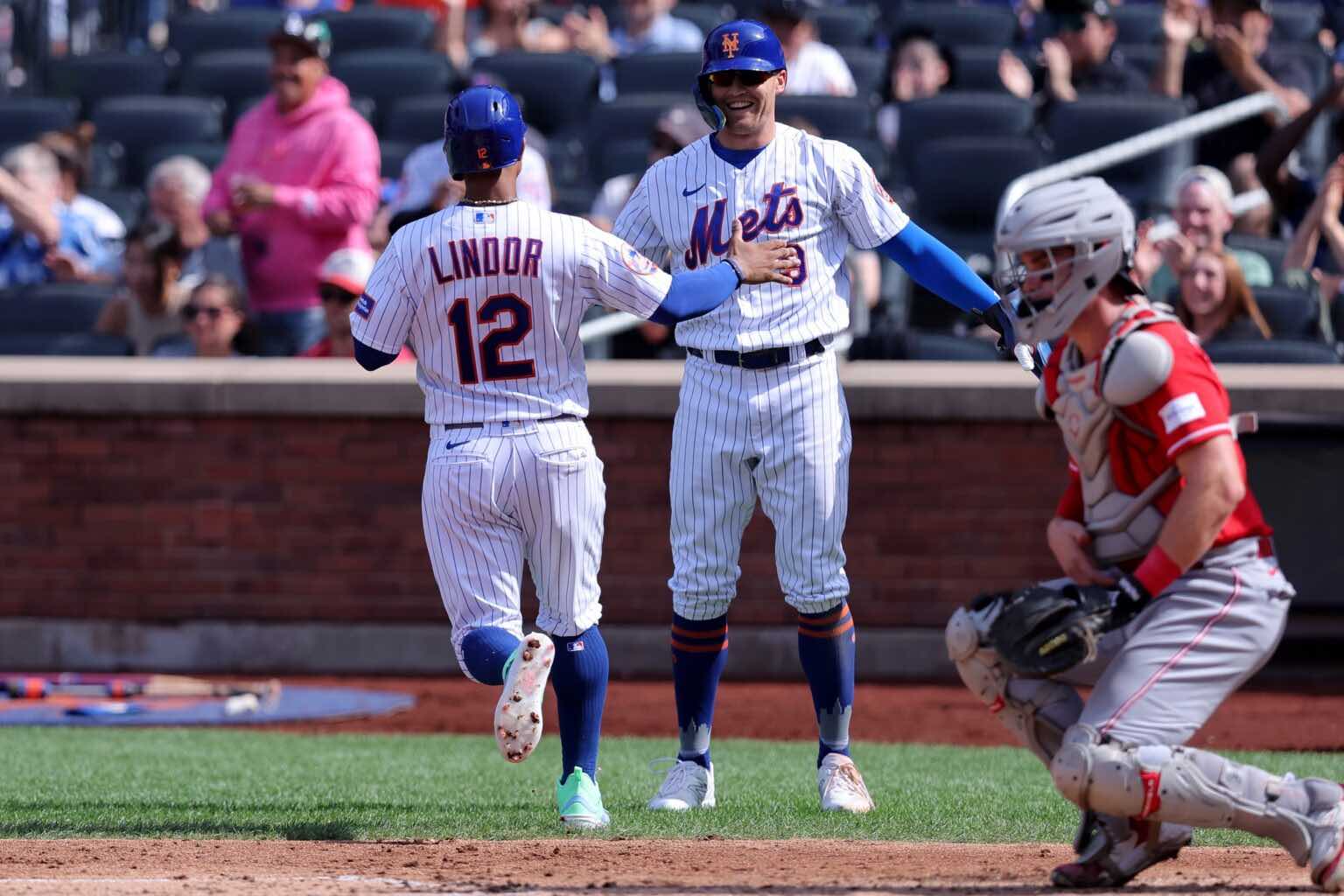 Francisco Lindor, Brandon Nimmo, New York Mets.