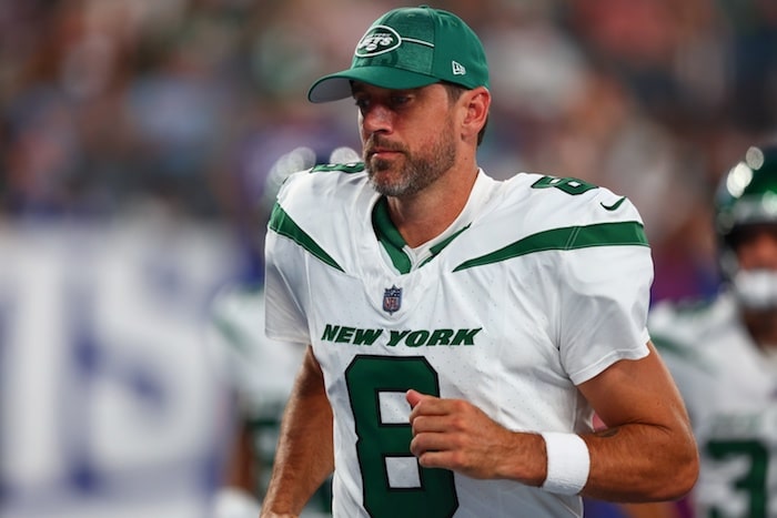 New York Jets quarterback Aaron Rodgers