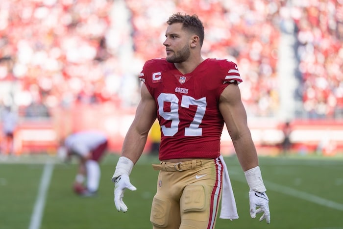 San Francisco 49ers defensive end Nick Bosa