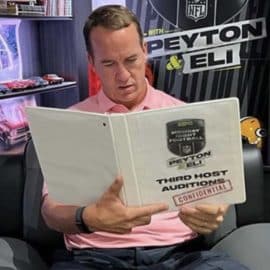 WATCH: Peyton, Eli Team Up vs Brady in New Manningcast Commercial