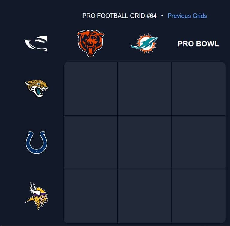 nfl immaculate grid 64