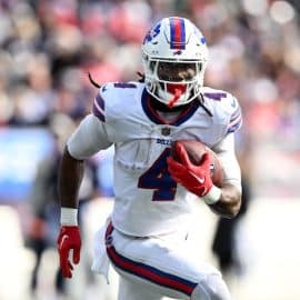 Buffalo Bills running back James Cook