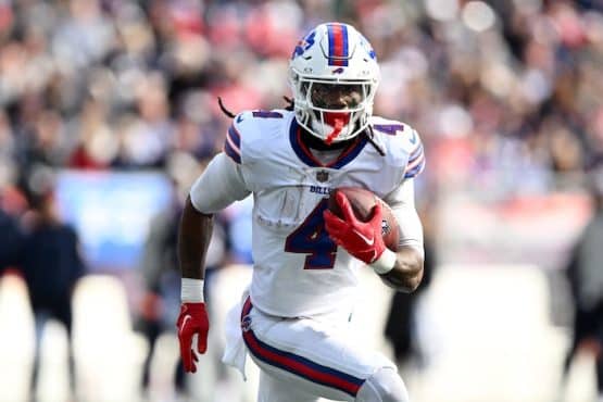 Buffalo Bills running back James Cook